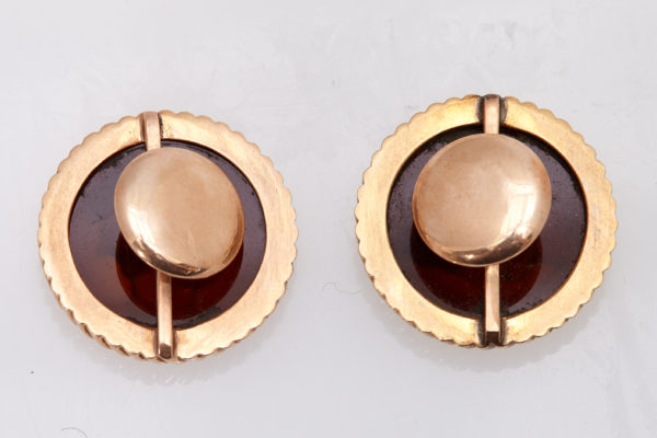 Amber & Gold Mercury Cufflinks - Image 4