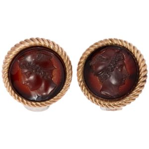 Amber & Gold Mercury Cufflinks