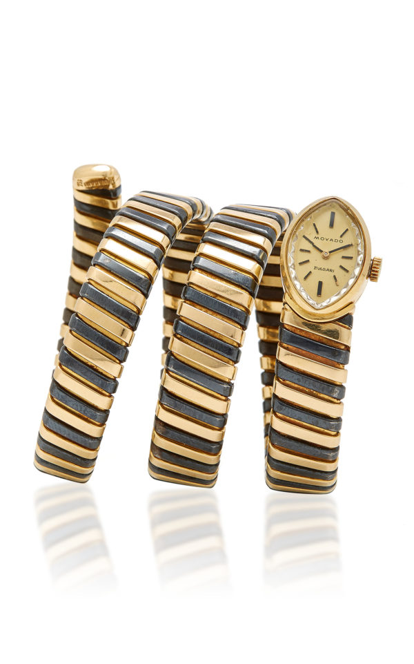 Bulgari Unusual Black & Yellow Gold Tubogas Ladies Watch - Image 3