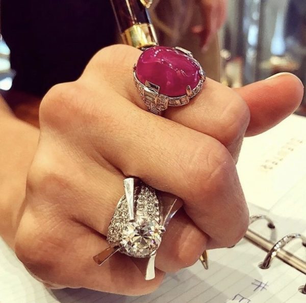 Art Deco Ruby & Diamond Ring - Image 3