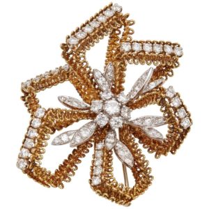 Cartier Retro Geometrical Brooch