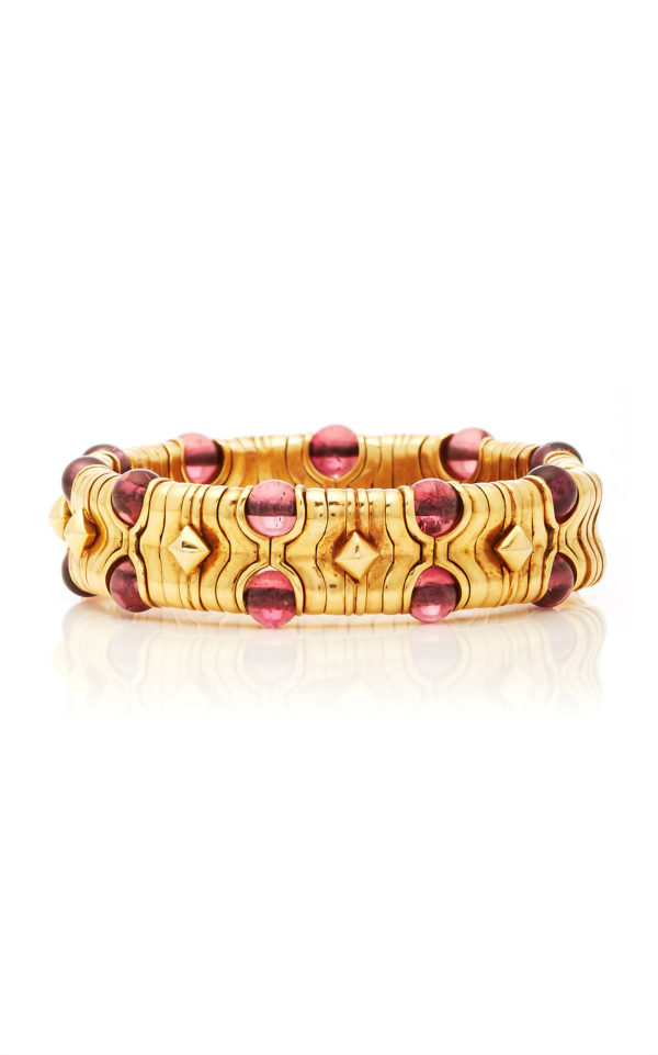 Bulgari Tourmaline Bead and Gold Bracelet - Image 4
