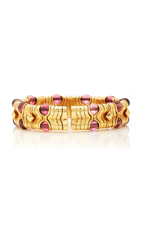 Bulgari Tourmaline Bead and Gold Bracelet - Image 5