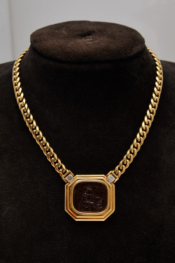 Bulgari Apollon Cornelian Intaglio Necklace - Image 2