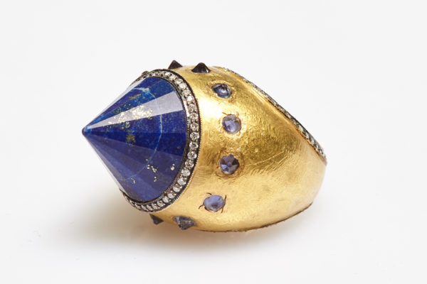 Sodalite Cone Cocktail Ring - Image 2