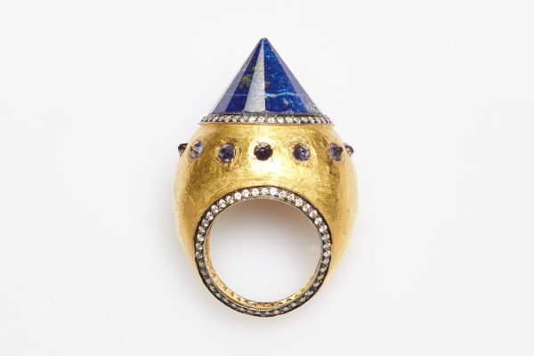 Sodalite Cone Cocktail Ring - Image 3