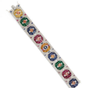 Jahan Diamonds and Multi-color Bracelet