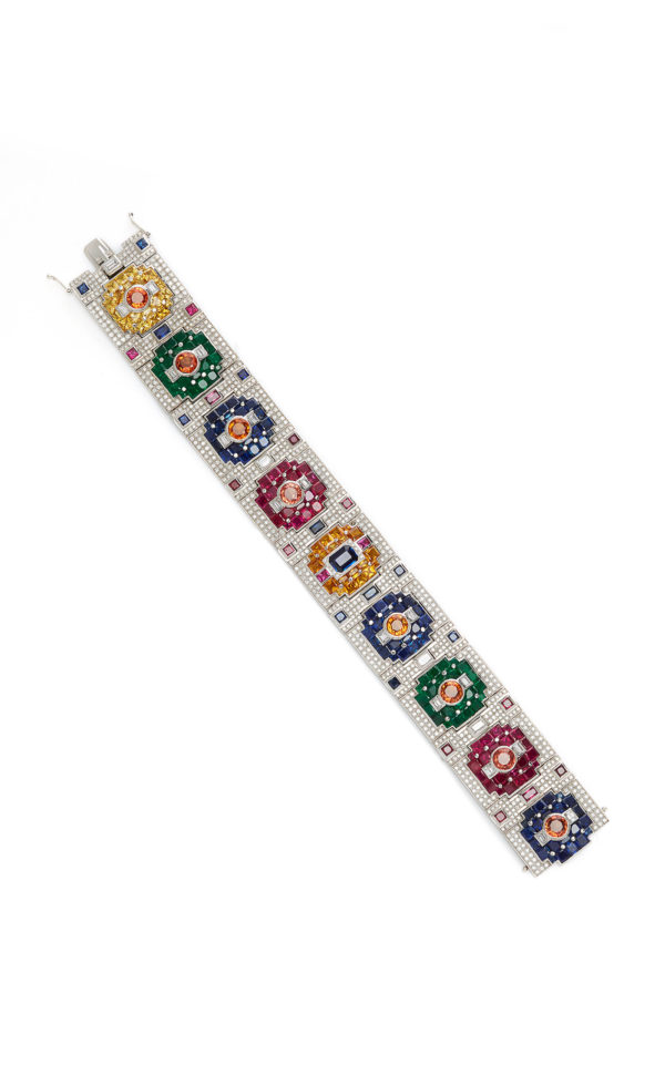 Jahan Diamonds and Multi-color Bracelet