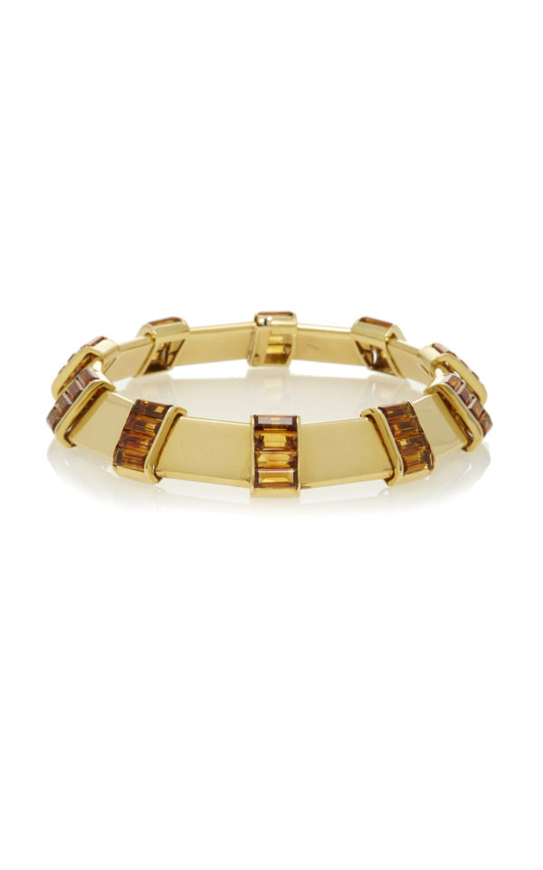 Retro Citrine Choker Necklace