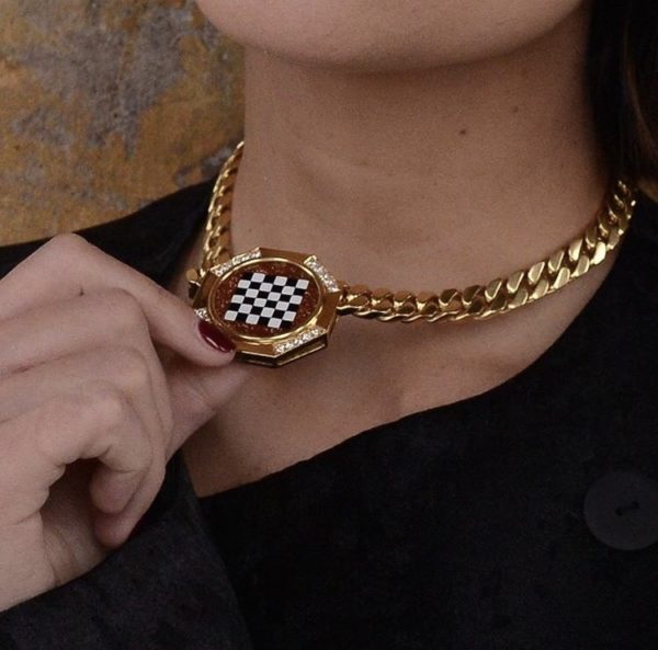Bulgari 1970s Unique Chess Necklace - Image 4