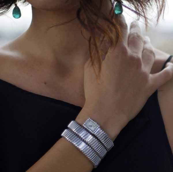 Bulgari White Gold and Diamond Tubogas Lady's Watch - Image 7