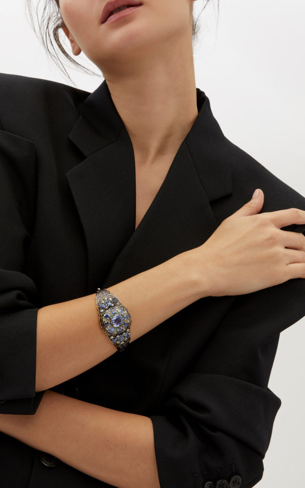 Victorian Sapphire, Diamond and Enamel Bracelet - Image 5