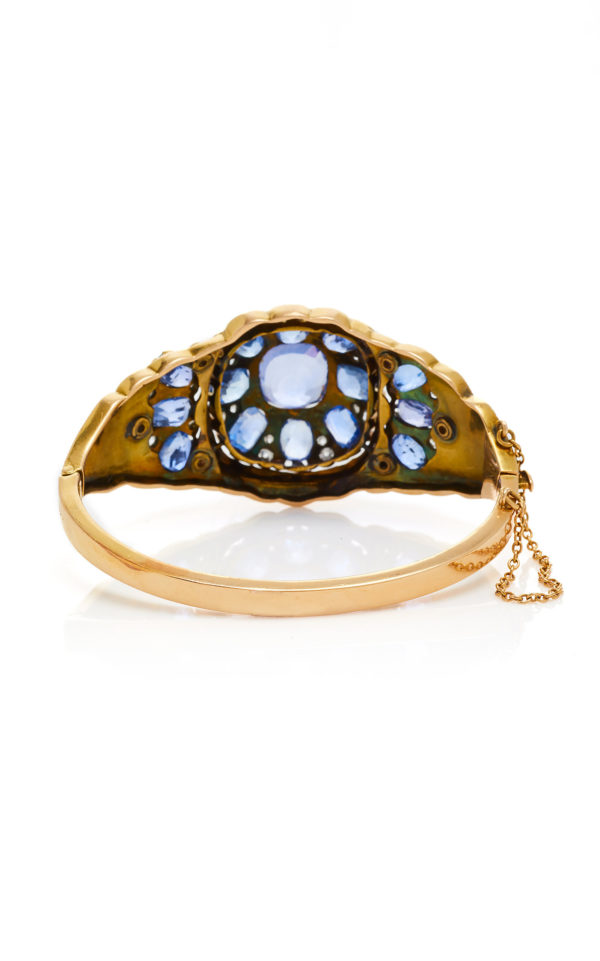 Victorian Sapphire, Diamond and Enamel Bracelet - Image 3