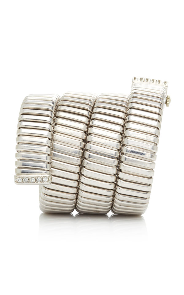 Bulgari White Gold and Diamond Tubogas Lady's Watch - Image 3