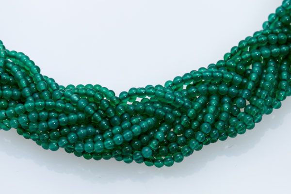 Van Cleef Chrysoprase, Diamond and Gold Necklace - Image 3