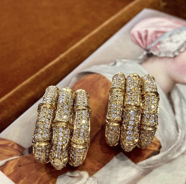 Cartier Bamboo Diamond Ear-clips - Image 4