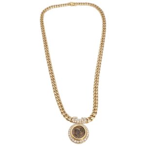 Bulgari Monete and Diamonds Chain Necklace