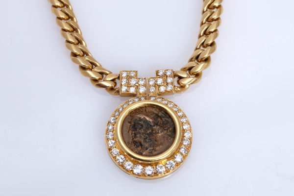 Bulgari Monete and Diamonds Chain Necklace - Image 2