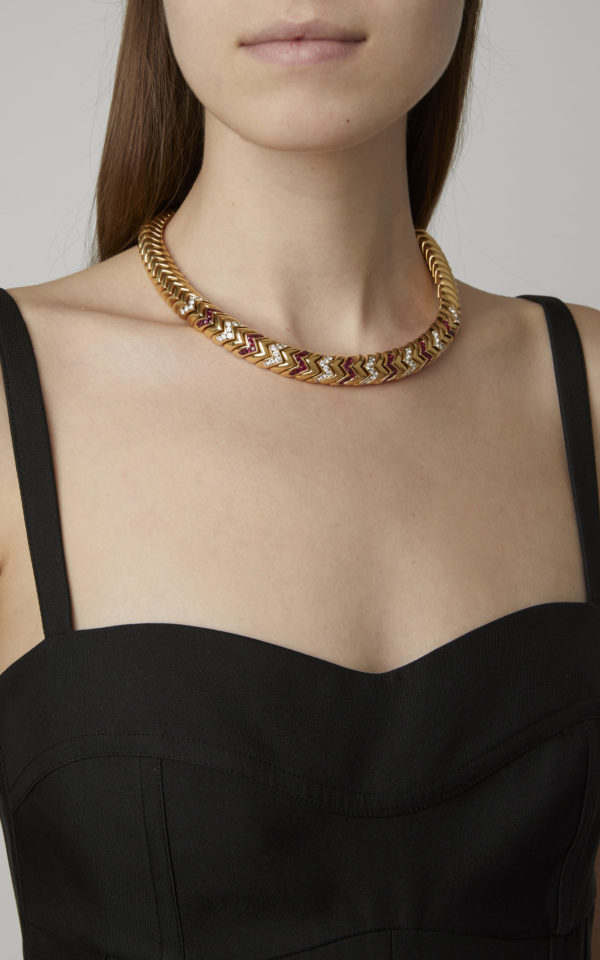 Bulgari "Spiga" Ruby and Diamonds Necklace - Image 3