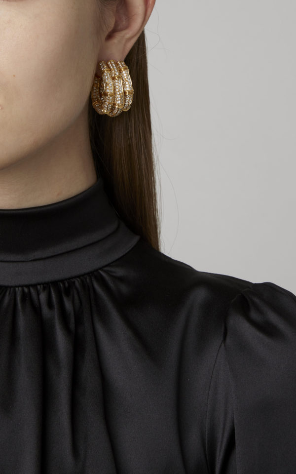 Cartier Bamboo Diamond Ear-clips - Image 2