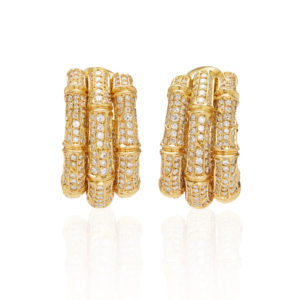Cartier Bamboo Diamond Ear-clips