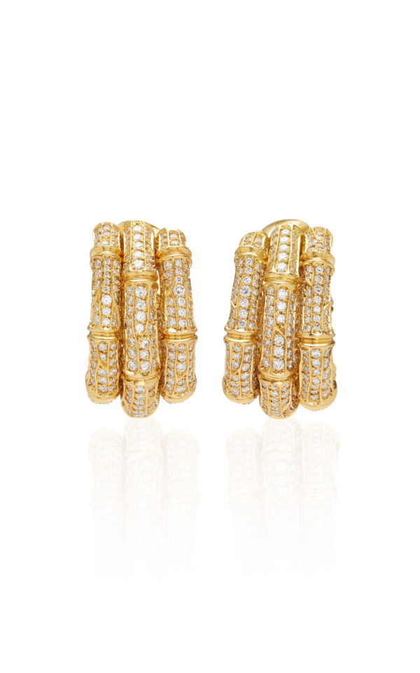 Cartier Bamboo Diamond Ear-clips