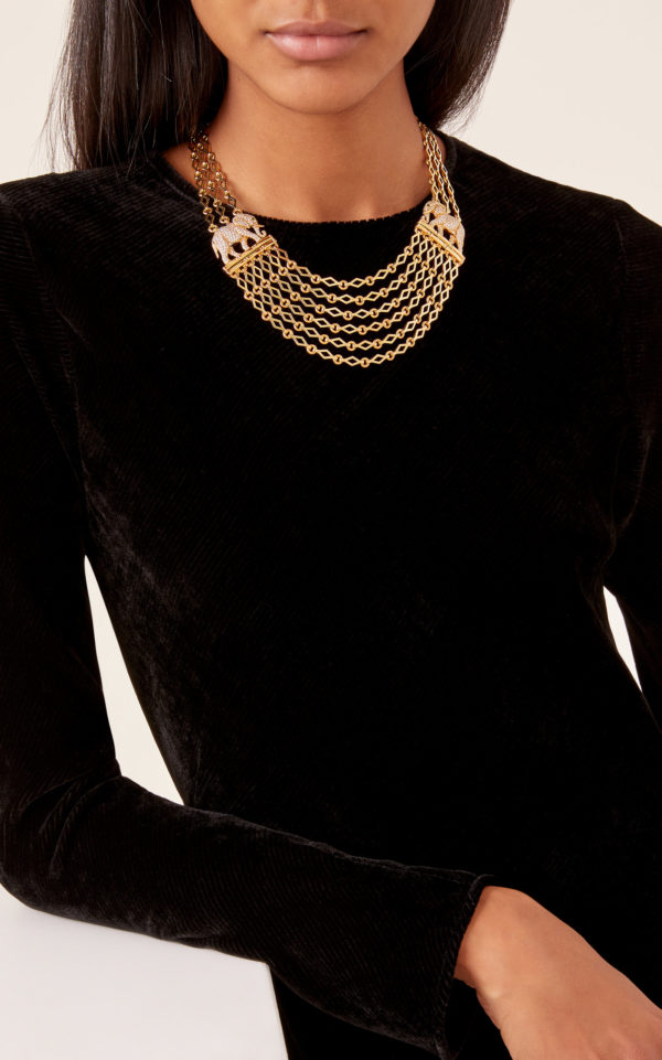 Cartier Elephants Gold and Diamonds Necklace - Image 4