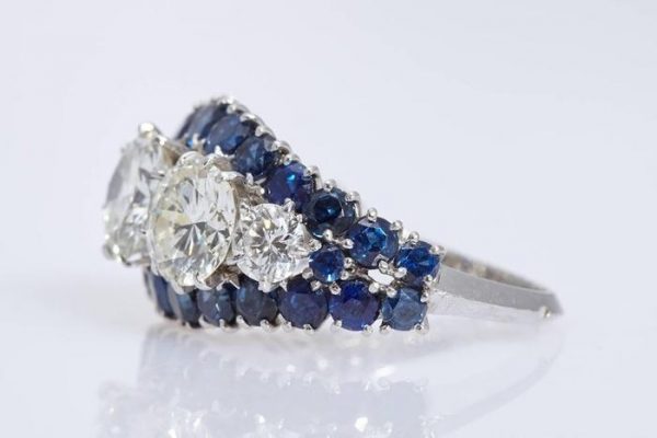 Van Cleef Diamond Sapphire Ring - Image 9