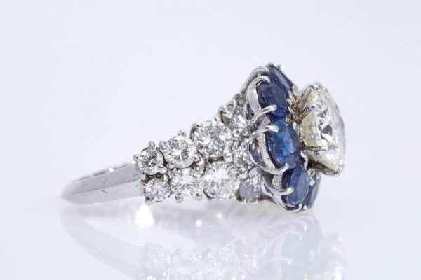 Van Cleef Diamond Sapphire Ring - Image 6