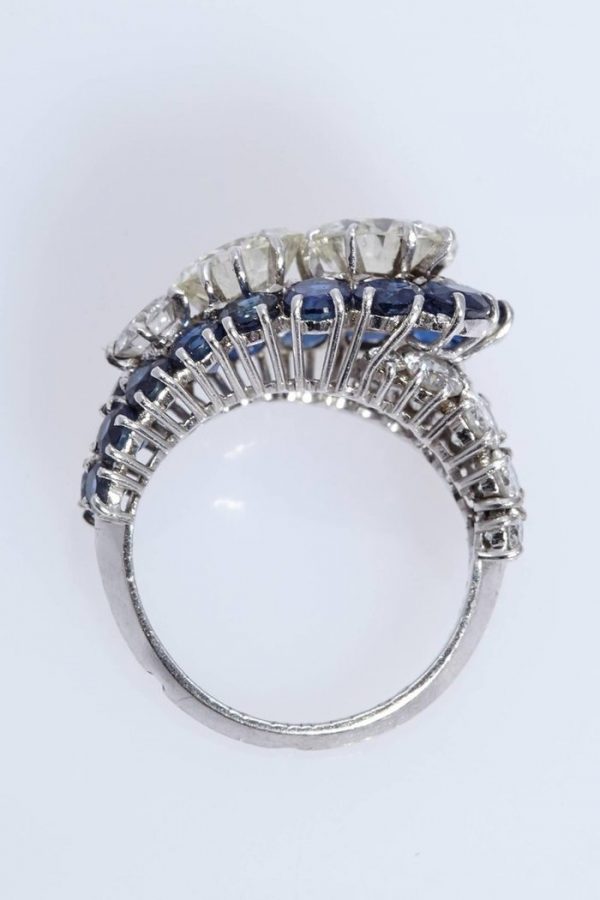 Van Cleef Diamond Sapphire Ring - Image 10