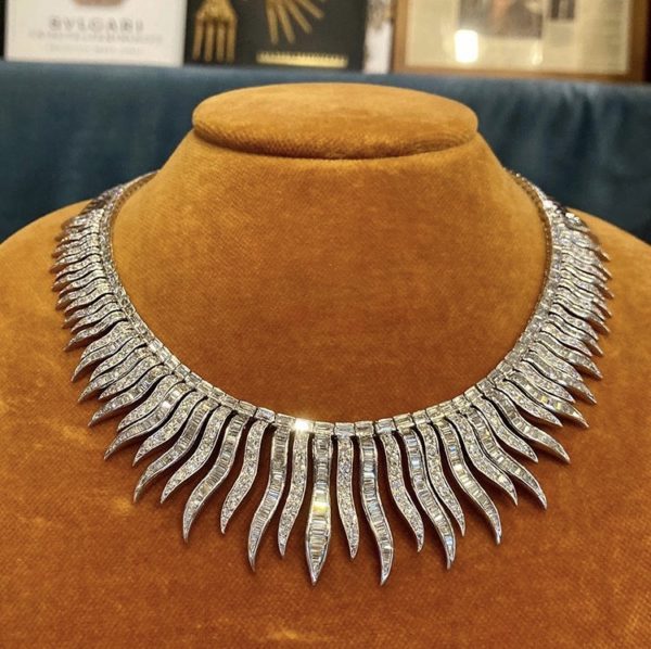 Diamond Sunburst Necklace - Image 5