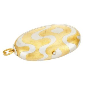 Bulgari Unusual Two Color Gold Evening Bag