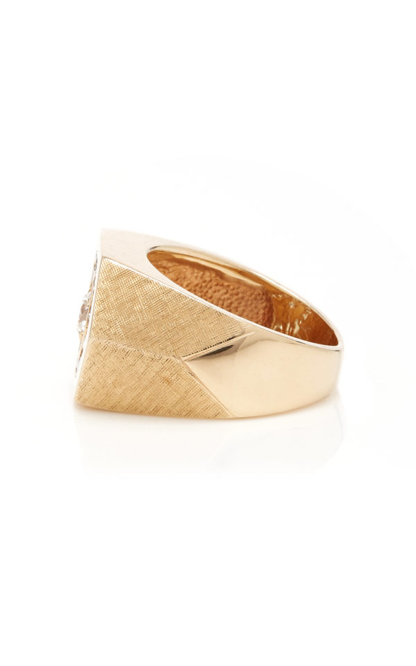 Gold Cigar & Diamond Ring - Image 2