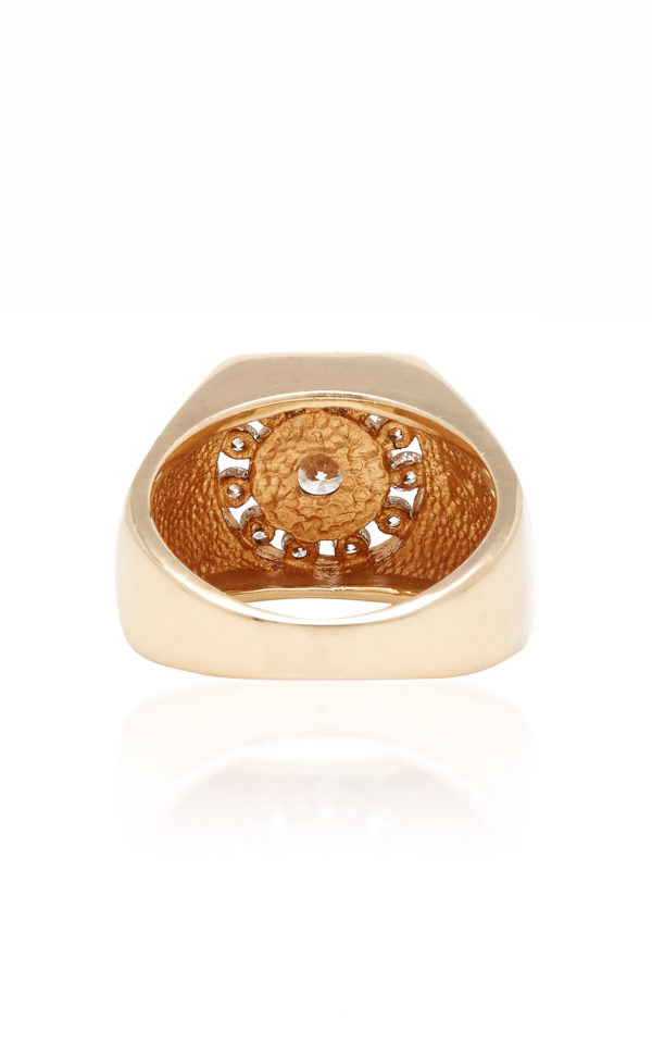 Gold Cigar & Diamond Ring - Image 3
