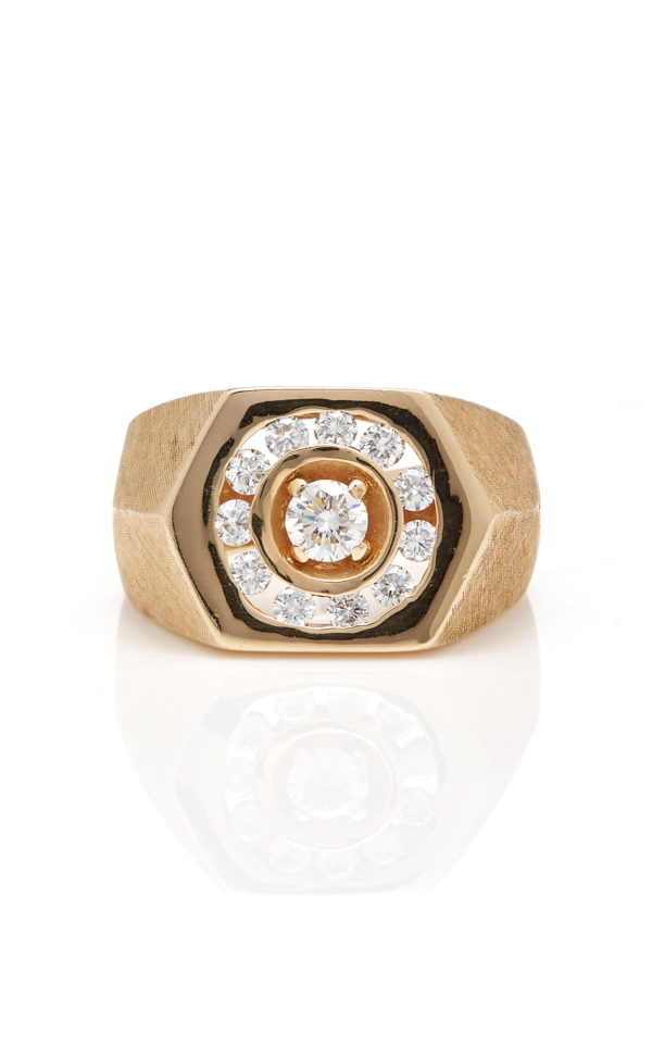 Gold Cigar & Diamond Ring - Image 4