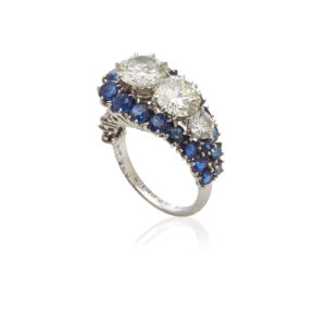 Van Cleef Diamond Sapphire Ring