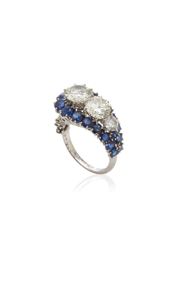 Van Cleef Diamond Sapphire Ring