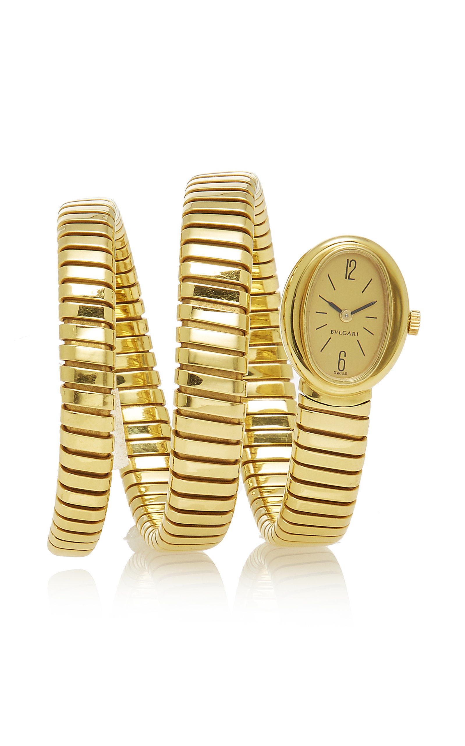 bulgari tubogas gold watch