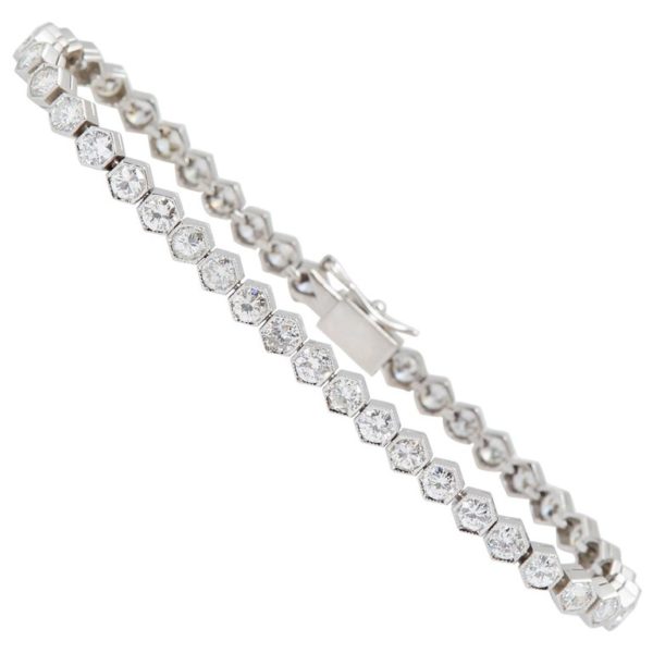 Art Deco Diamond Tennis Bracelet
