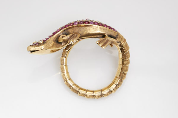 Codognato Salamander Ruby and Diamond Bracelet - Image 4
