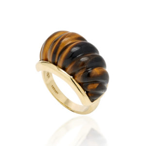Tiffany Tiger's Eye & Gold Ring