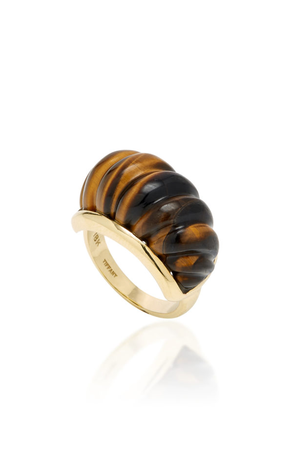 Tiffany Tiger's Eye & Gold Ring