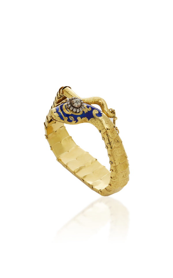 19th Century Gold Snake Bracelet - Image 2