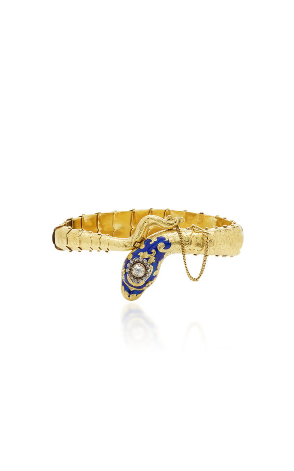 19th Century Gold Snake Bracelet