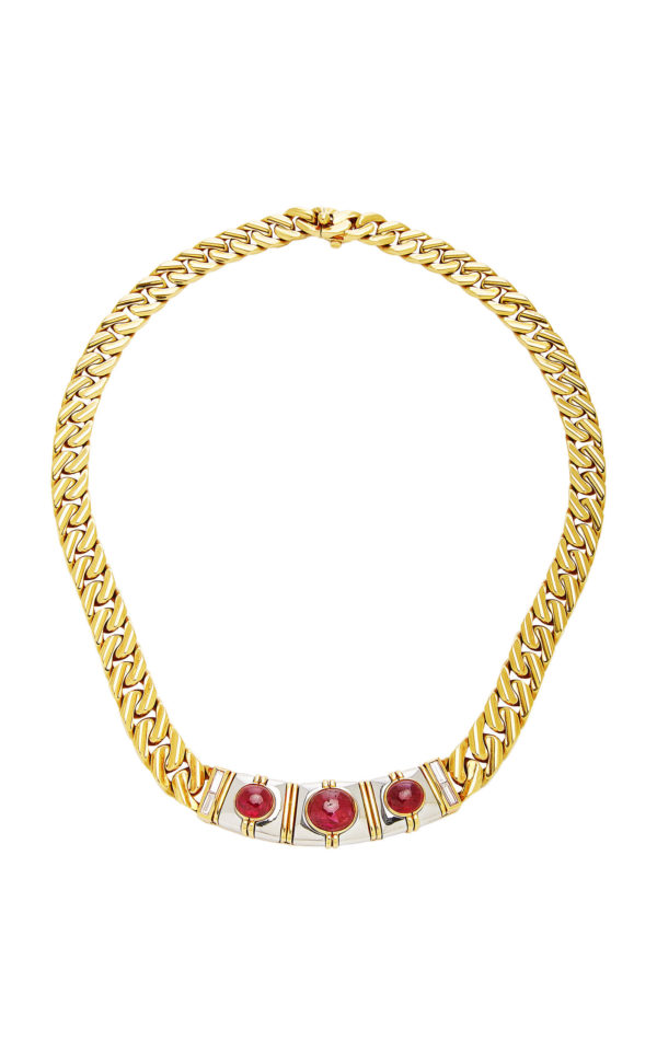 Bulgari Ruby and Gold Chain Necklace - Image 4