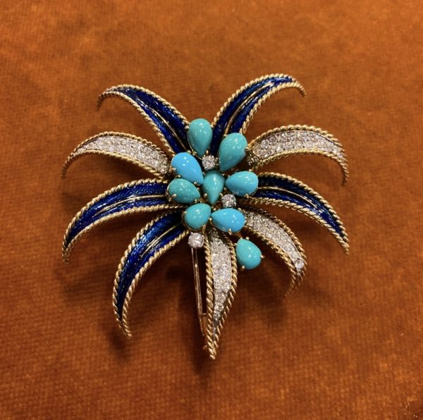 Bulgari Unique Palm Tree Brooch - Image 4