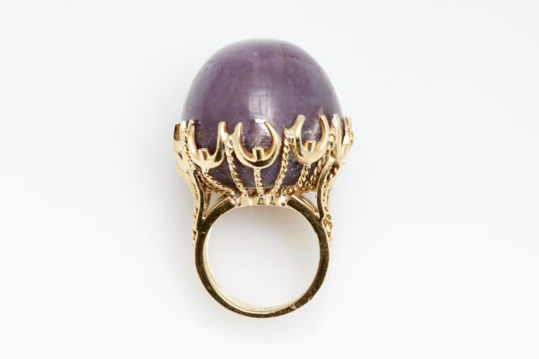 Large Star Ruby and Gold Ring - Image 4