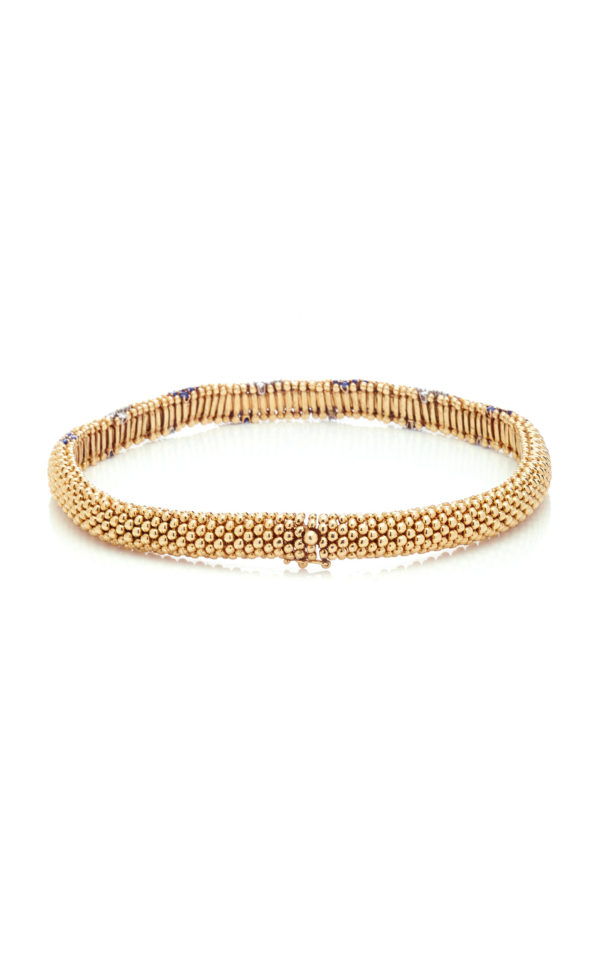 Cous-Cous Gold Sapphire and Diamond Necklace - Image 4