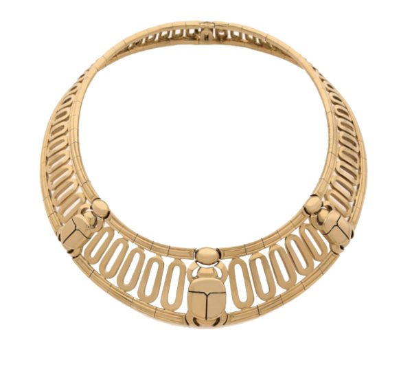 Cartier Scarab Gold Collar Necklace