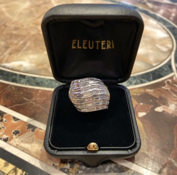 Wavy Diamond Cocktail Ring - Image 6